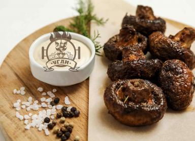 Шампиньоны гриль