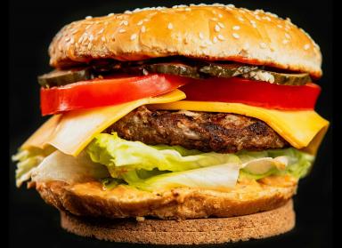Бургер с говядиной и двойным сыром Чизз
