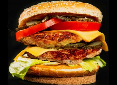 Двойной бургер с курицей