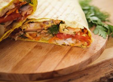 Шаурма mix из курицы и свинины